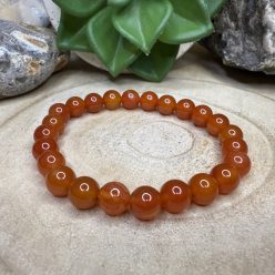   Karneol ásványkarkötő – 8 mm A vitalitás és a kreativitás köve