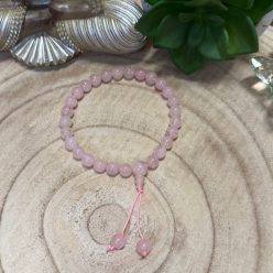 Ásvány Kar Mala 27 szemes -Rózsakvarc