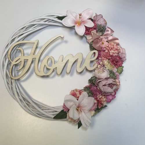 Nagy HOME fa ajtódísz